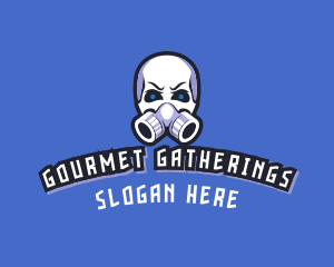 Skull Gas Mask logo design