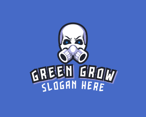 Skull Gas Mask logo design