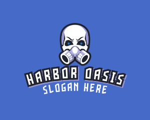 Skull Gas Mask logo design