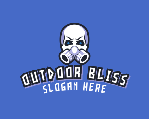 Skull Gas Mask logo design