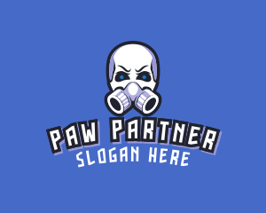 Skull Gas Mask logo design