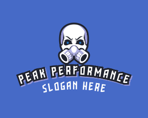 Skull Gas Mask logo design