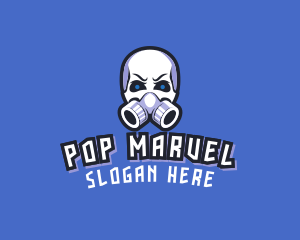 Skull Gas Mask logo design