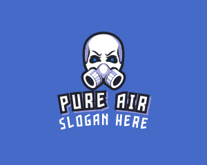 Skull Gas Mask logo