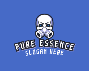 Skull Gas Mask logo design