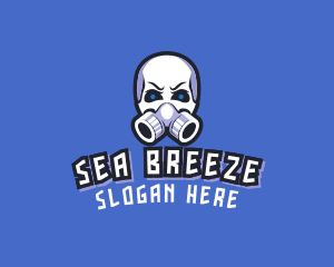 Skull Gas Mask logo design