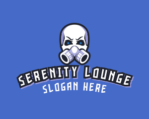 Skull Gas Mask logo design