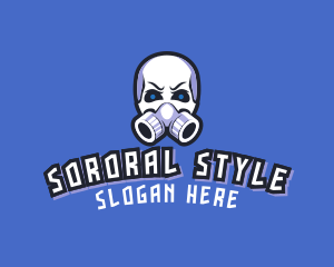 Skull Gas Mask logo design