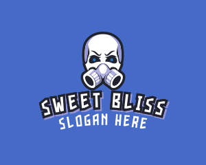 Skull Gas Mask logo design