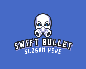 Skull Gas Mask logo design