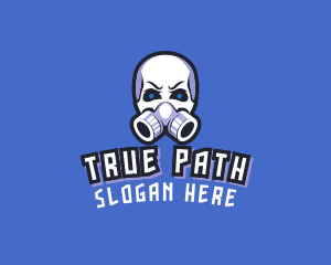 Skull Gas Mask logo design