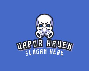 Skull Gas Mask logo design