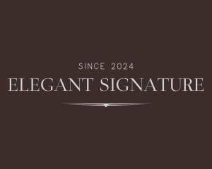 Elegant Serif Wordmark logo design