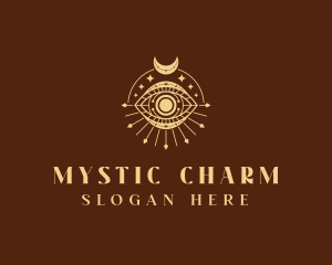 Crescent Mystic Eye logo design