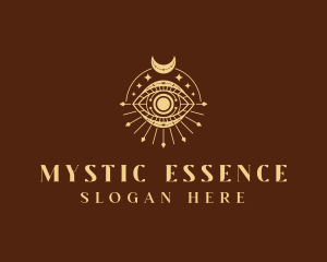 Crescent Mystic Eye logo design