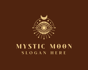 Crescent Mystic Eye logo design