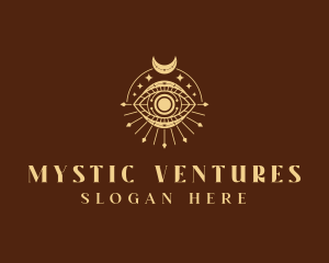 Crescent Mystic Eye logo design