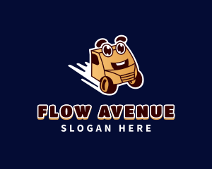 Cute Truck Delivery Import logo