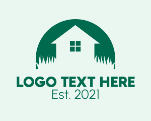 House - House Yard Lawn logo design