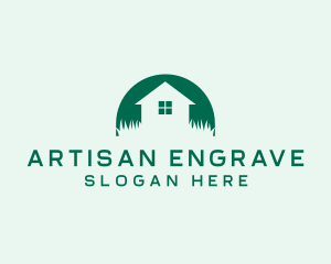 House Yard Lawn logo design