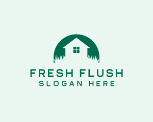 House Yard Lawn logo design