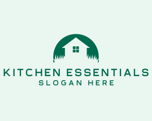 House Yard Lawn logo design