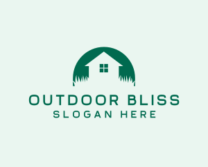 House Yard Lawn logo design