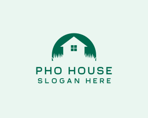 House Yard Lawn logo design