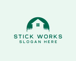 House Yard Lawn logo design