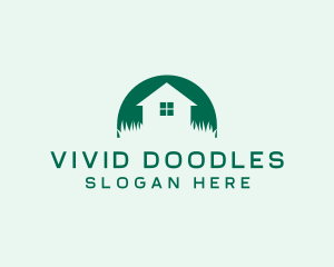 House Yard Lawn logo design