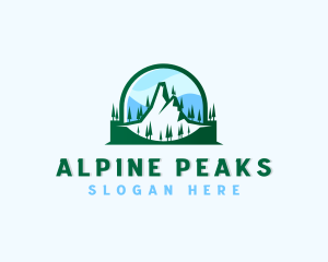 Alpine Mountain Adventure   logo design