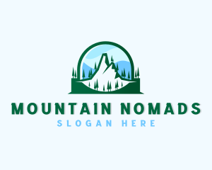 Alpine Mountain Adventure   logo design