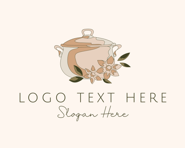 Floral Cooking Pot logo