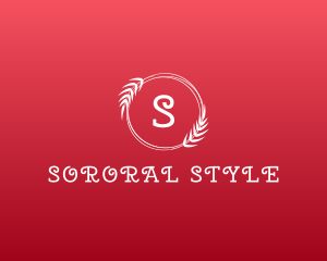 Event Styling Wreath logo design