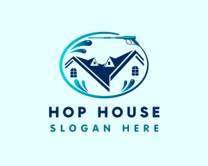 Water House Cleaning logo design