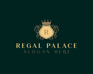 Regal Crown Shield logo design