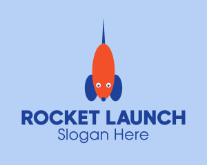 Mouse Toy Rocket  logo design