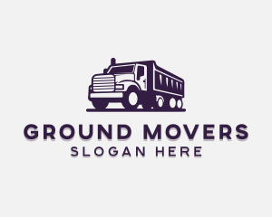 Dump Truck Mover Vehicle logo design