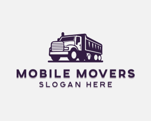 Dump Truck Mover Vehicle logo design