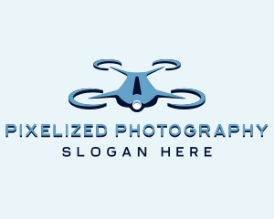  Quadcopter Drone Camera logo design