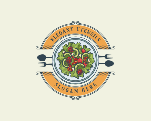 Vegetable Salad Restaurant logo design