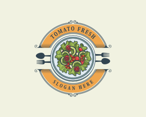 Vegetable Salad Restaurant logo design