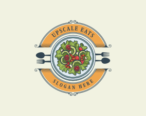 Vegetable Salad Restaurant logo design