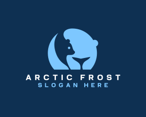 Winter Polar Bear logo design