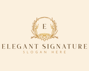 Elegant Floral Boutique logo design