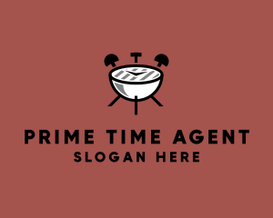 Alarm Clock Barbecue logo design