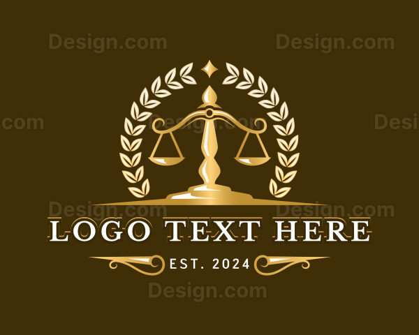 Law Firm Scale Attorney Logo