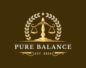 Law Firm Scale Attorney logo design