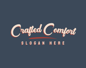 Retro Cursive Business logo design