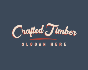 Retro Cursive Business logo design